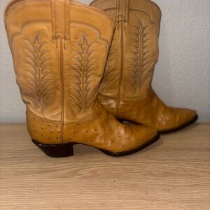 Tony Lama Golden Ostrich Boots